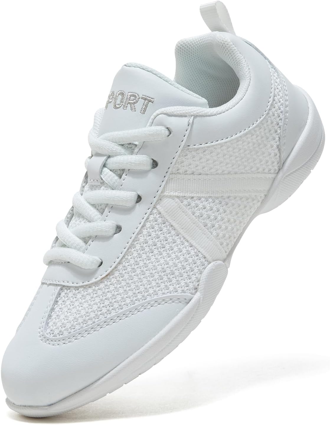 Cheer Shoes White Womens Cheerleading Shoes Youth Girls Athletic Training Breathable Lightweight Competition Comfortable Sneakers Size