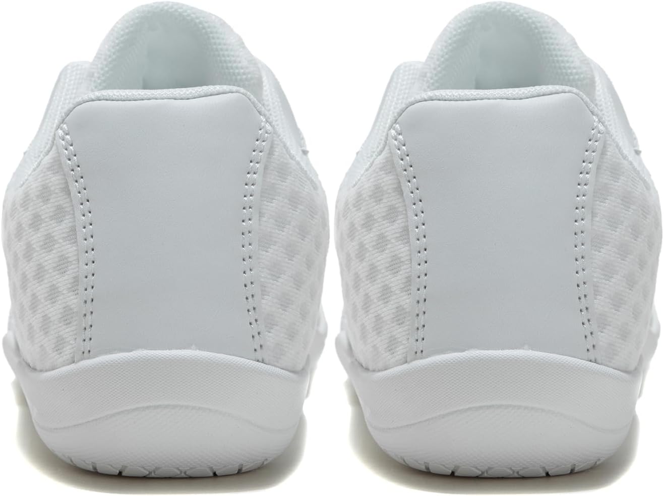 White Cheer Shoes for Girls Womens Cheer Shoes Youth Girls Cheerleading Shoes Competition Gear Dance Tennis Sports Training Athletic Comfortable Flats Breathable Soft Kids Cheer Sneakers