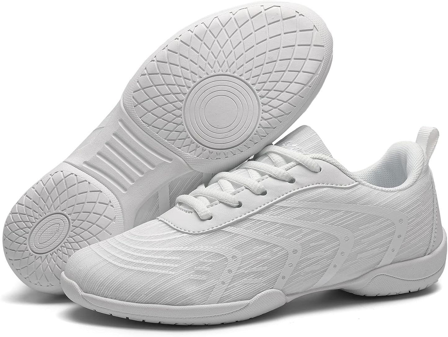 Cheer Shoes White Womens Cheerleading Shoes Youth Girls Athletic Training Breathable Lightweight Competition Comfortable Sneakers Size