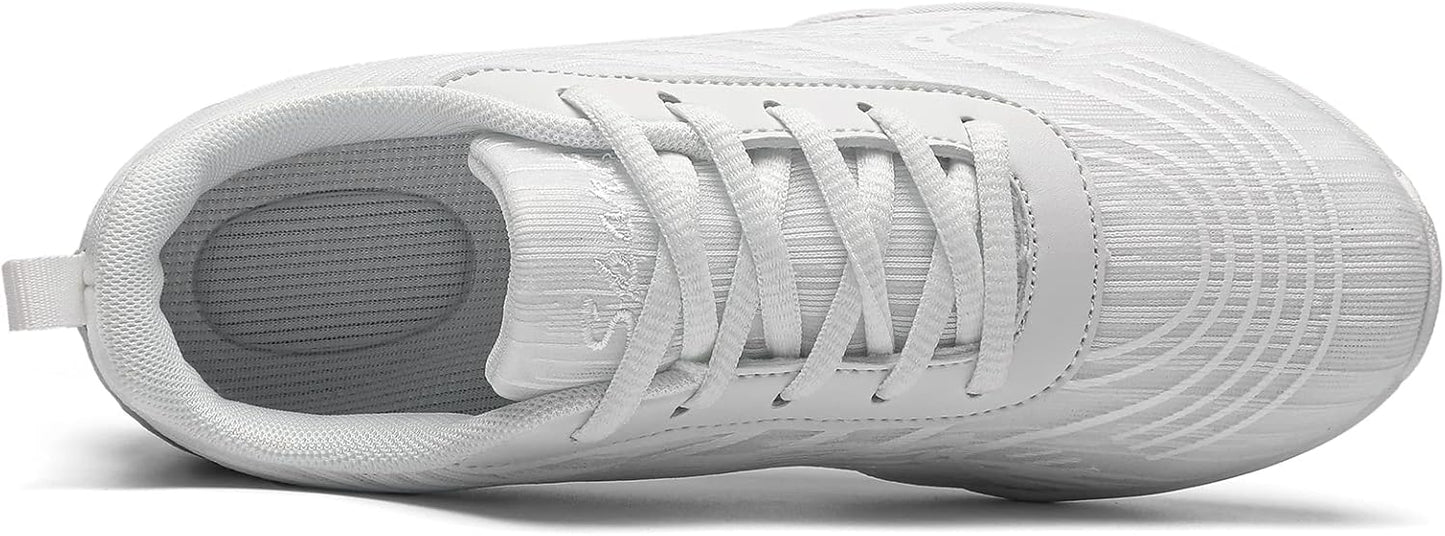 Cheer Shoes White Womens Cheerleading Shoes Youth Girls Athletic Training Breathable Lightweight Competition Comfortable Sneakers Size