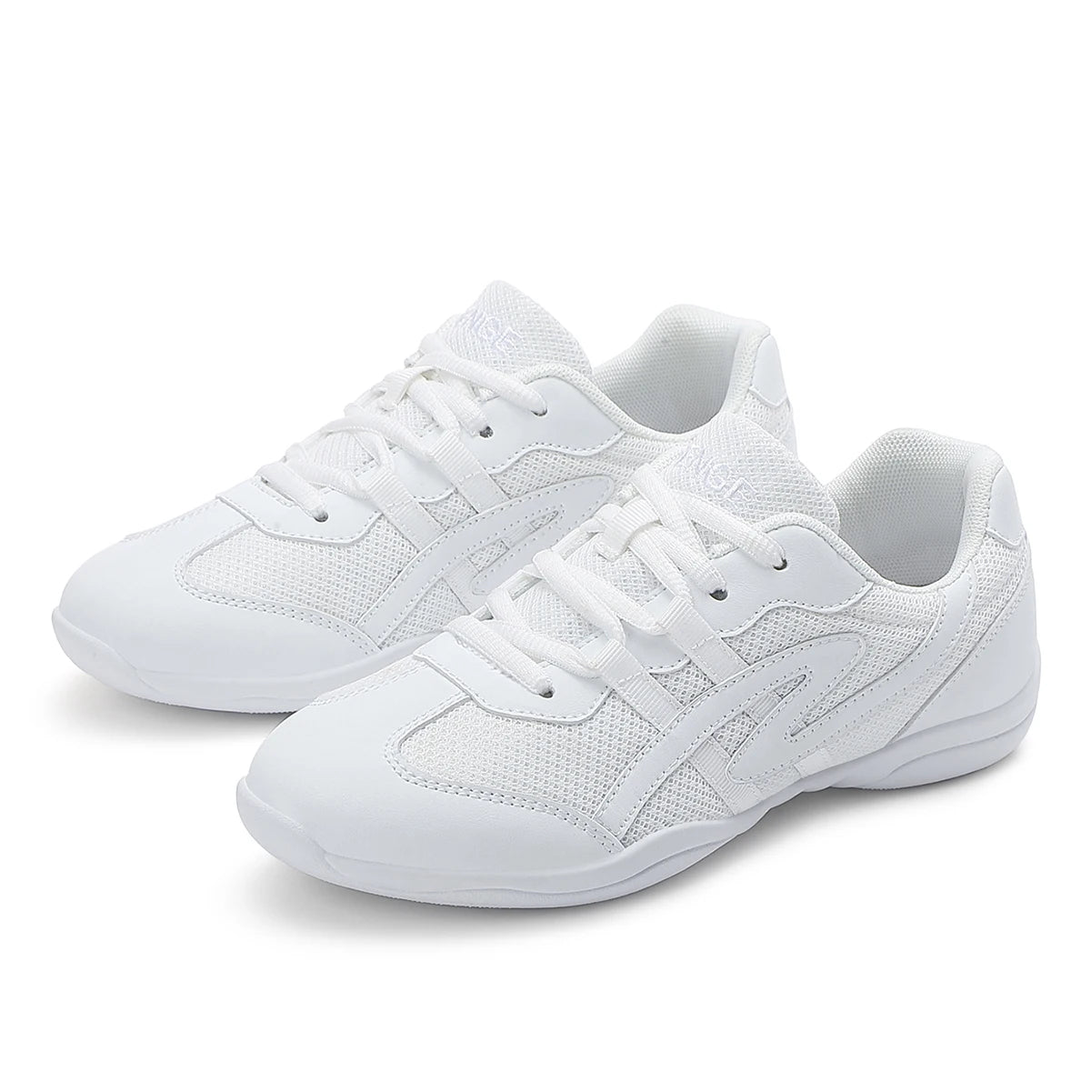 Girls cheer shoes white cheerleading shoes women breathable and lightweight cheerleading dance training competition sports shoe