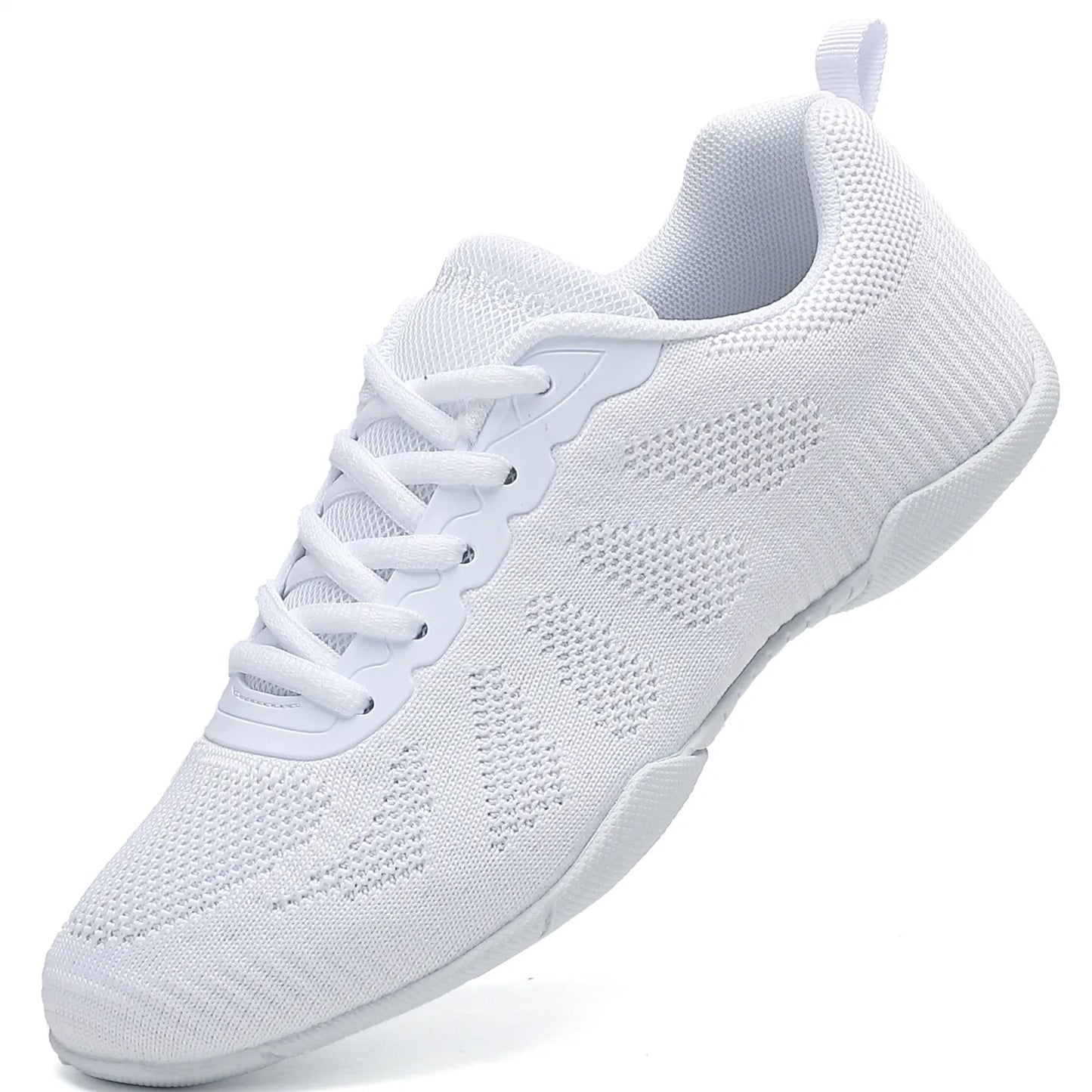Women White Cheer Shoes Girls Black Cheerleading Dance Shoes Youth Breathable Cheerleading Shoes Team Training Competition Shoes