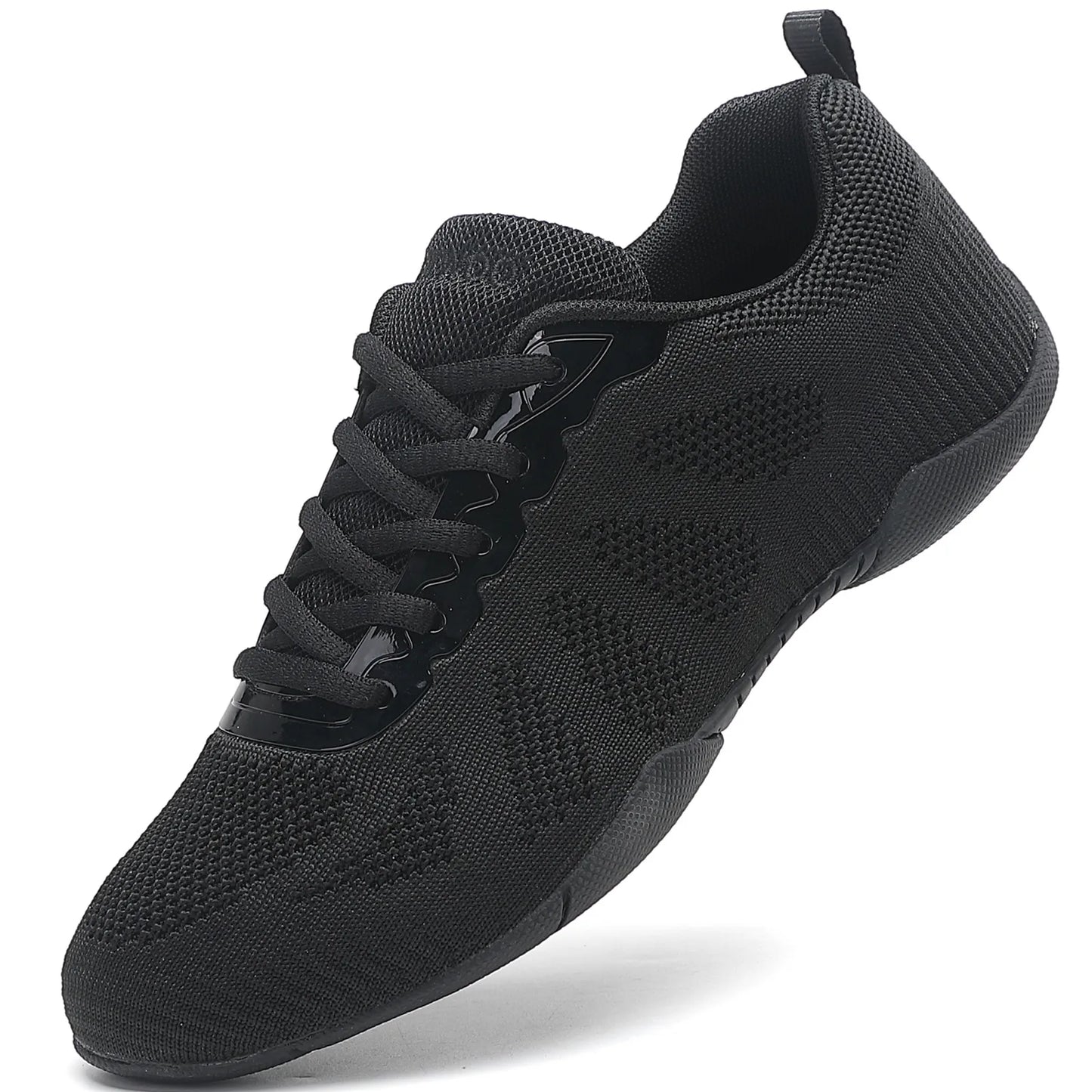 Women White Cheer Shoes Girls Black Cheerleading Dance Shoes Youth Breathable Cheerleading Shoes Team Training Competition Shoes