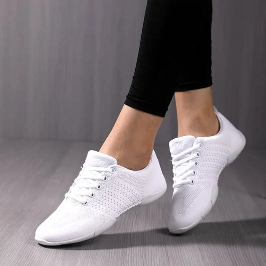 Competitive Aerobics Shoes White Cheerleading Shoes Training Competition Shoes Artistic Gymnastics Shoes Mesh Dance Shoe