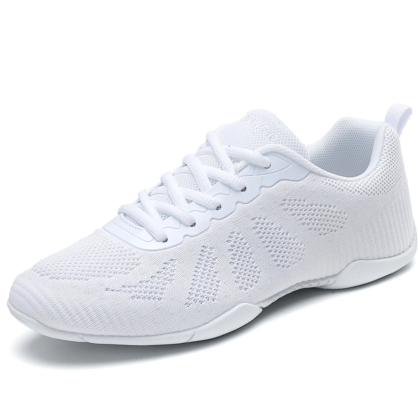 Women White Cheer Shoes Girls Black Cheerleading Dance Shoes Youth Breathable Cheerleading Shoes Team Training Competition Shoes