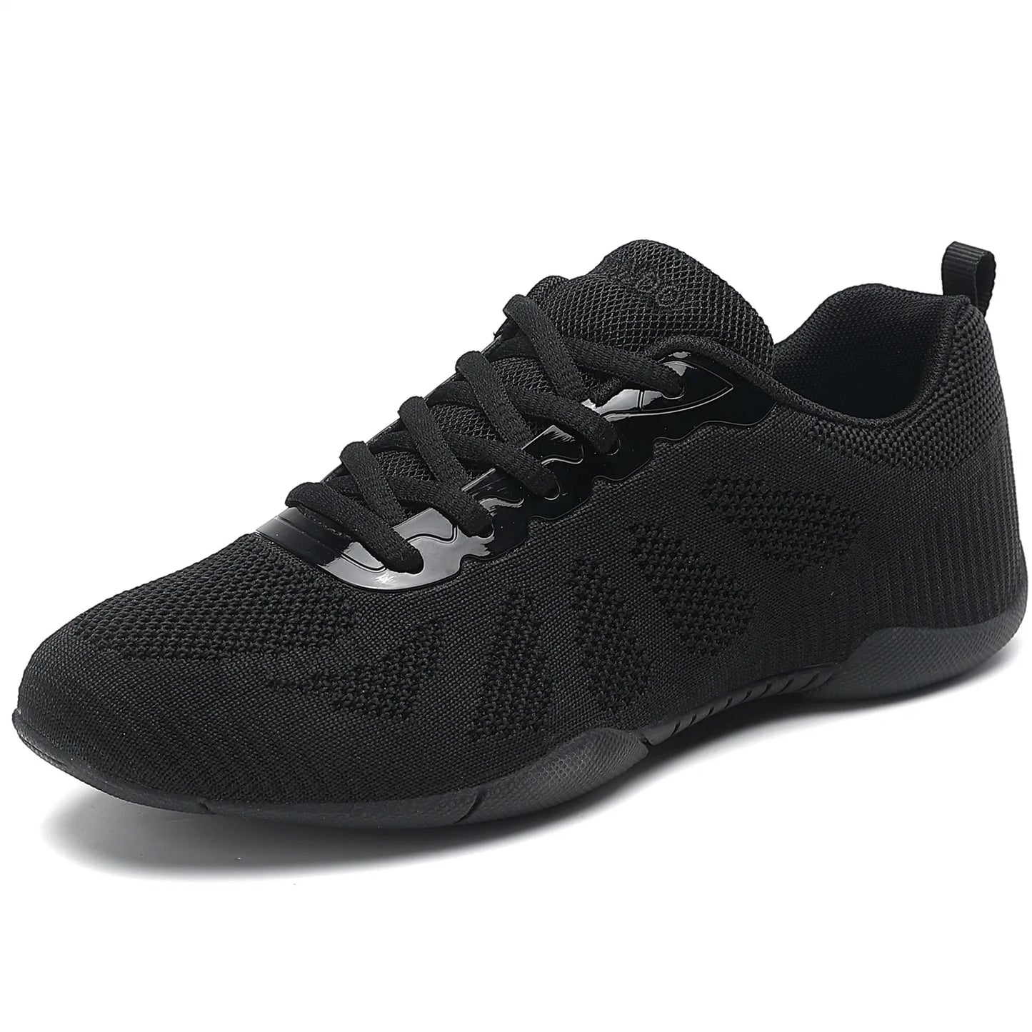 Women White Cheer Shoes Girls Black Cheerleading Dance Shoes Youth Breathable Cheerleading Shoes Team Training Competition Shoes