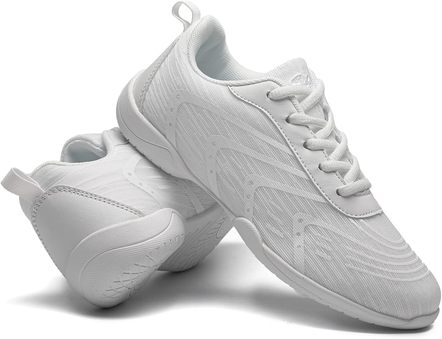 Cheer Shoes White Womens Cheerleading Shoes Youth Girls Athletic Training Breathable Lightweight Competition Comfortable Sneakers Size