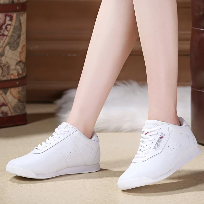Professional Training Dance Shoes Women Sneaker Sport Dancing Shoes Leather Competitive Aerobics Shoes Child Fitness DIY Shoes