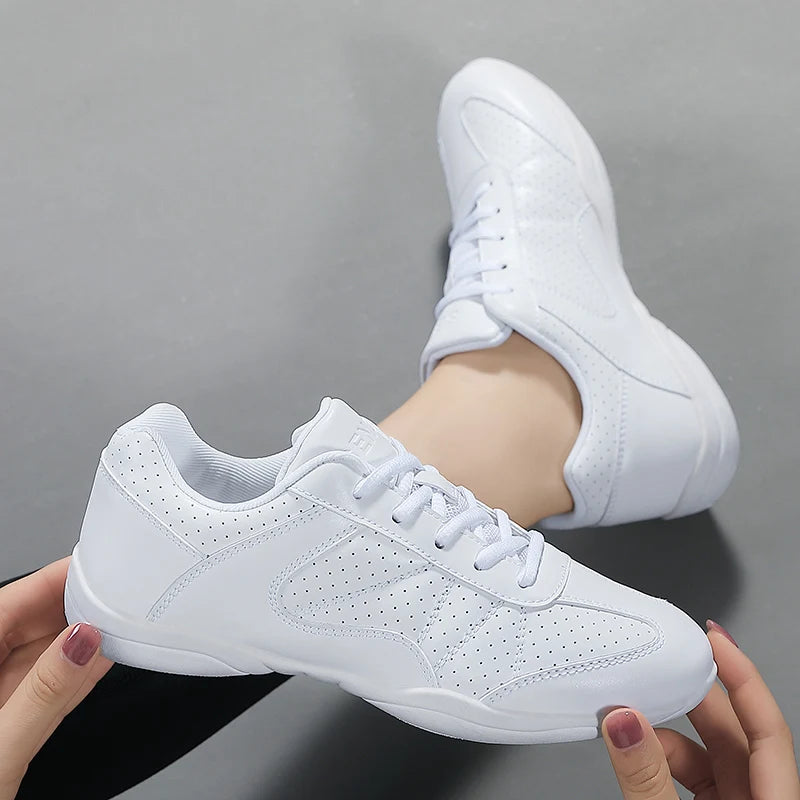 Cheerleading shoes for women, sports dance, competitive aerobics, soft soled boys and girls, professional training and fitness
