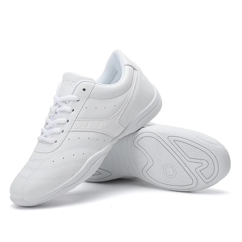 Sport Shoes Aerobics White Cheerleading Shoes Men Training Competition Shoes Gym Nastics Dance Shoes For Women Yoga Sneakers