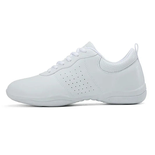 Cheerleading Fitness Club Professional Sneakers Kids Microfiber Leather Girls' Dance Shoes Non-Slip Soft Student Aerobics Shoes