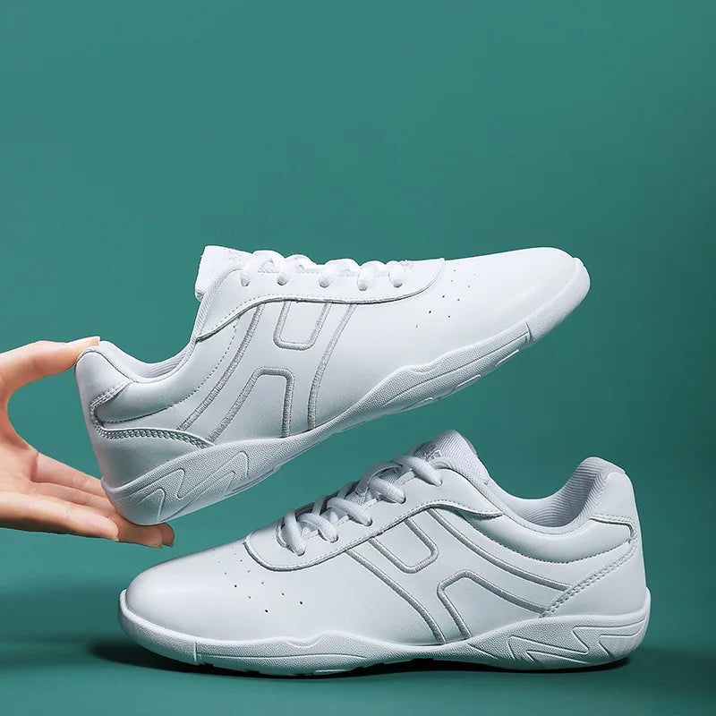 Sport Shoes Aerobics White Cheerleading Shoes Men Training Competition Shoes Gym Nastics Dance Shoes For Women Yoga Sneakers