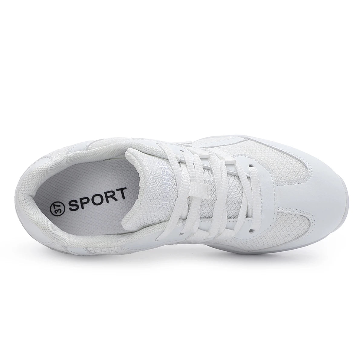 Girls cheer shoes white cheerleading shoes women breathable and lightweight cheerleading dance  training competition sports shoe