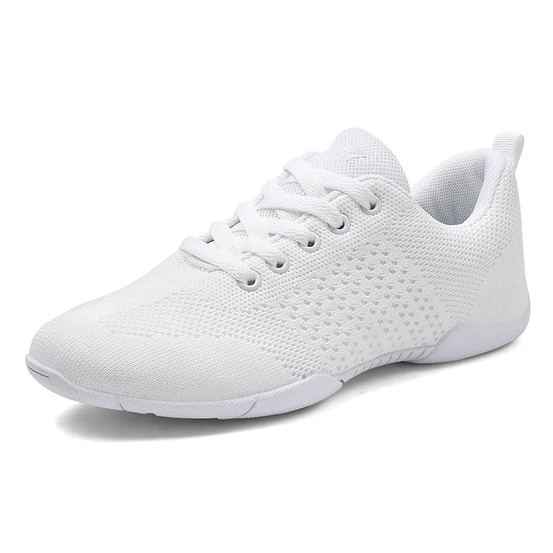 Competitive Aerobics Shoes White Cheerleading Shoes Training Competition Shoes Artistic Gymnastics Shoes Mesh Dance Shoe