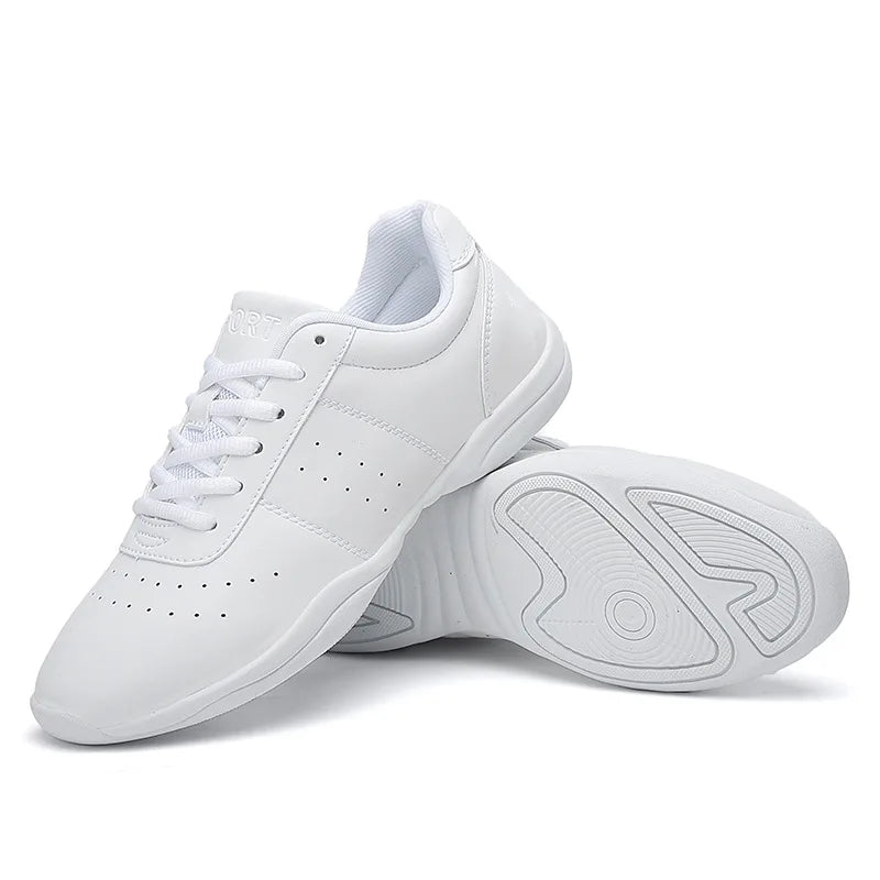 Sport Shoes Aerobics White Cheerleading Shoes Men Training Competition Shoes Gym Nastics Dance Shoes For Women Yoga Sneakers